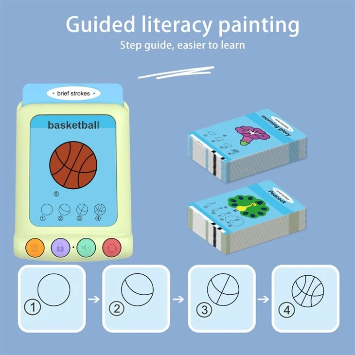 Interactive LCD Writing Tablet With Talking Flash Cards high quality